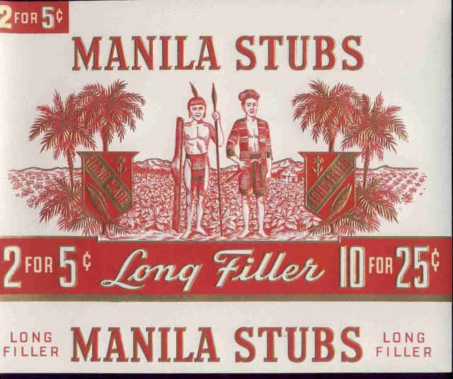 Manila Stubs Cigar Label