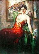 Theo Jackson Art Print - Vanity Woman
