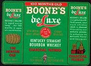 Boone's Deluxe Whiskey Labels