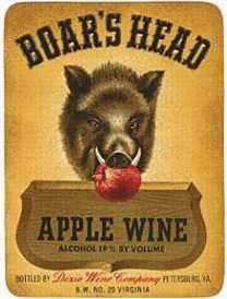 Boar's Head Grape Wine Label