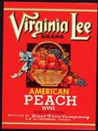 Virginia Lee Peach Wine Labels