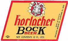 10 VINTAGE HORLACHER BOCK BEER LABELS