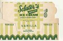 VINTAGE SCLATER ICE CREAM BOX / ART DECO 1940S
