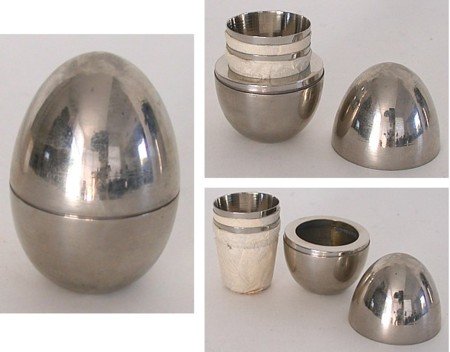 Chrome Shot Glass Art Deco 1930s