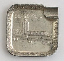 Chicago's World's Fair Silver Metal Tray