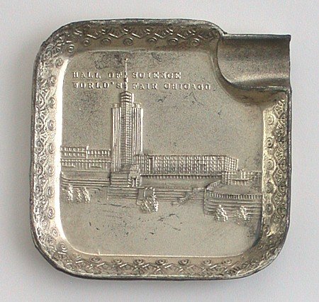 Chicago's World's Fair Silver Metal Tray