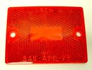 VINTAGE MONARCH RED CAR LENS 1973 DOT