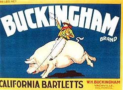 Buckingham Citrus Crate label