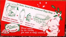 Hendlers Ice Cream Recipe Kewpie Doll Card