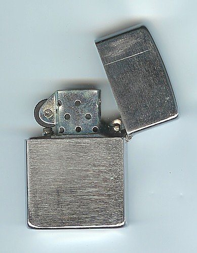Vintage CHROME FLIP TOP GREASER Lighter 1950s JAPAN