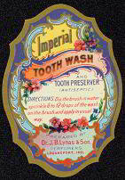 AntiqueToothpaste Label 1900s - Dr. Lynas