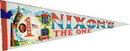 VINTAGE RICHARD NIXON FELT PENNANT 1968