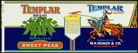 Templar Sweet Peas Vegetable Label