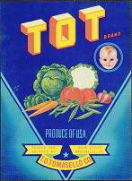 Tot Vegetable Lettuce Baby Label