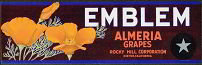 Emblem Poppies Grape Label