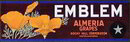 Emblem Poppies Grape Label