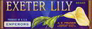 Exeter Lily Grape Crate Label