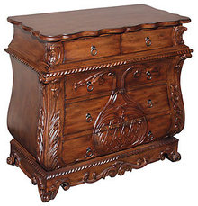 WOOD BEDROOM DRESSER / FIVE DRAWER