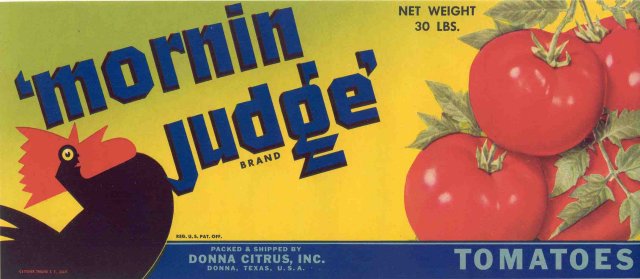 Morning Judge Rooster Can Label