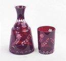 RUBY GLASS OVERLAY NIGHT SET