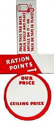 WW2 Ration Signs