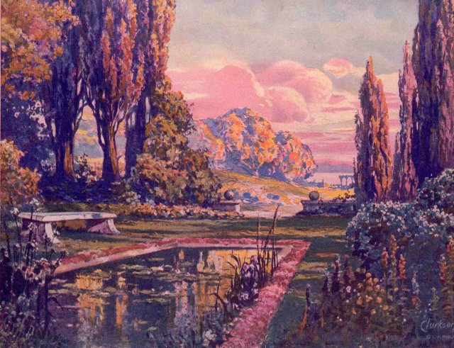 Maxfield Parrish Art Deco Print 1920S