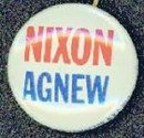 VINTAGE 1960S NIXON AGNEW PINBACK PIN BUTTON