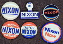 President Richard Nixon Pinback Pins
