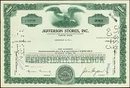VINTAGE 1971 JEFFERSON STORES STOCK CERTIFICATE