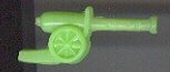3 VINTAGE CANNON WHISTLE TOYS