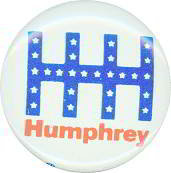 Hubert Humphrey Pinback Pins