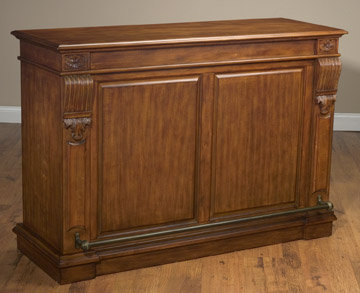 WALNUT WOOD FINISH BAR / NEW