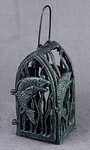 CAST IRON FISH CANDLE HOLDER