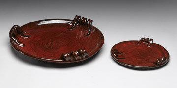 2 NEW EARTHENWARE CINNAMON KITCHEN PLATES