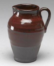 NEW EARTHENWARE PITCHER WITH HANDLE / JUG