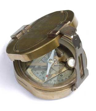 Brass Finish Compass - Brand New