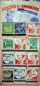 Jokers Smokers Trick Matchbook Matches Display