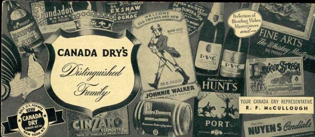 Canada Dry Gingerale Soda Blotter 1930s