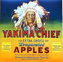 Yakima Apple Crate Label
