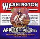 VINTAGE GEORGE WASHINGTON APPLES CRATE LABEL