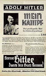 VINTAGE ADOLPH HITLER MEIN KAMPF Poster