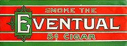 VINTAGE EVENTUAL CIGAR XMAS COLOR POSTER