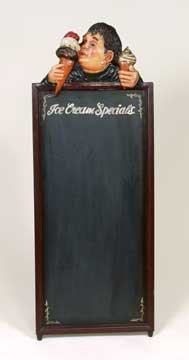 ICE CREAM SPECIAL RESTAURANT MENU BLACKBOARD