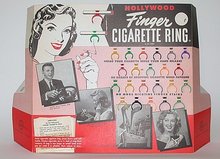 Hollywood Cigarette Ring Finger Store Display FULL