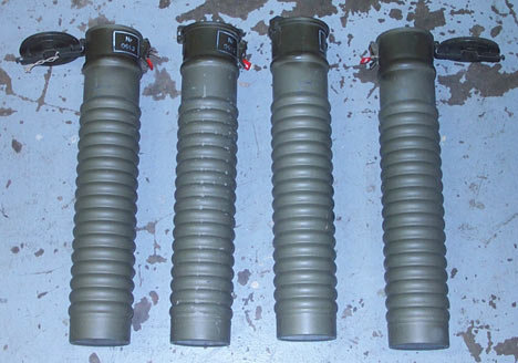 WW2 Ammunition Canisters Tubes