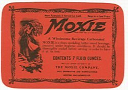 Moxie Soda Bottle Label