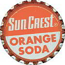 Orange Suncrest Soda Bottle Caps