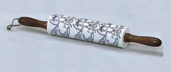 NEW PORCELAIN DUTCH KITCHEN ROLLING PIN