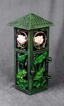 Cast Iron Frog Candleholder