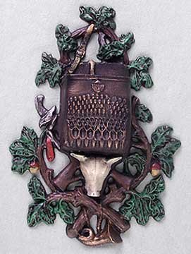 CAST IRON COW MATCH HOLDER